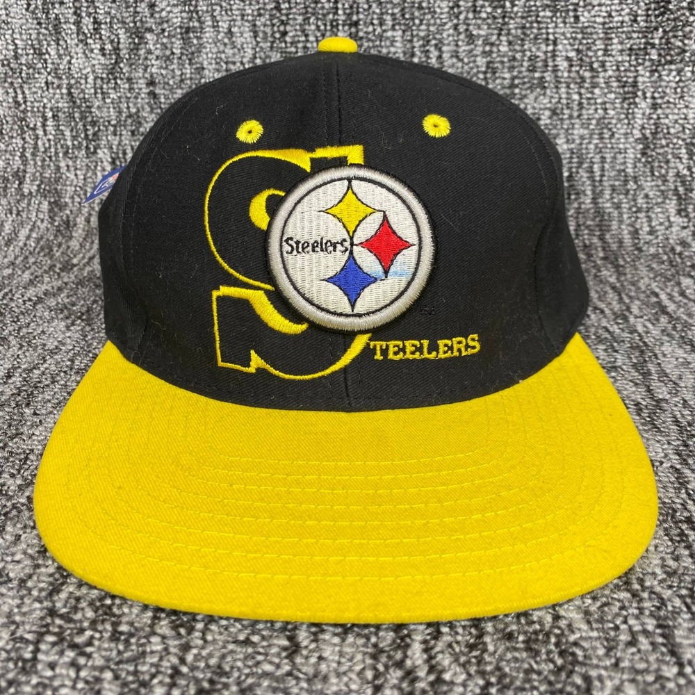 VTG Annco Pittsburgh Steelers Snapback Hat Cap NWT Deadstock Black Gold 80s 90s
